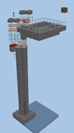 Efficient 10x10 Minecraft Raid Farm Schematic Minecraft schematic preview