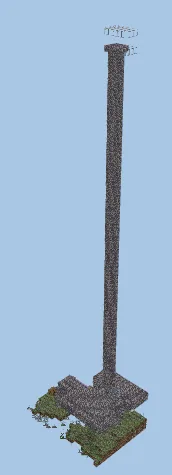 Efficient Creeper and Gunpowder Farm Minecraft schematic preview