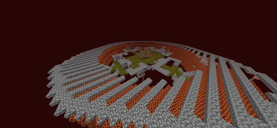 Efficient Gold and XP Farm Minecraft schematic