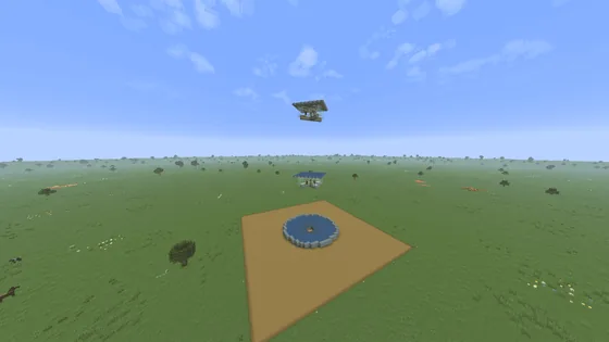 Efficient Iron Farm For Early Game Minecraft schematic