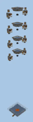 Efficient Iron Farm For Minecraft Minecraft schematic
