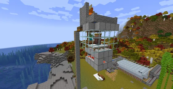 Efficient Iron Farm For Minecraft Minecraft schematic
