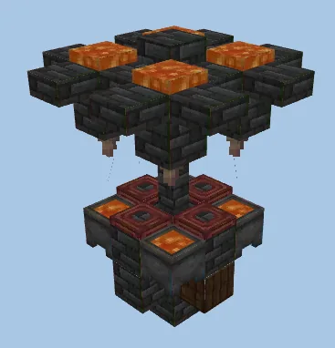 Efficient Lava Farm Minecraft schematic