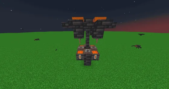 Efficient Lava Farm Minecraft schematic