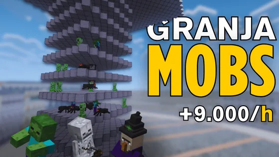 Efficient Mob Spawning Tower Farm Minecraft schematic