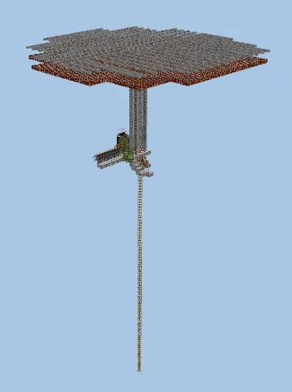 Efficient Nether Gold and Experience Grinder Minecraft schematic preview