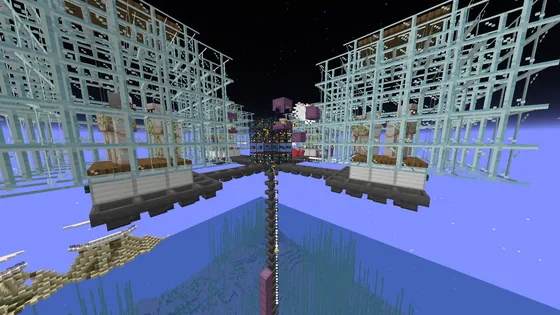 Efficient Shulker Farm With Spawners Minecraft schematic