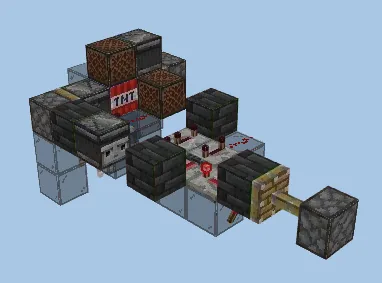 Efficient Slimeless Tnt Duplicator Minecraft schematic