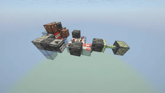 Efficient Slimeless Tnt Duplicator Minecraft schematic