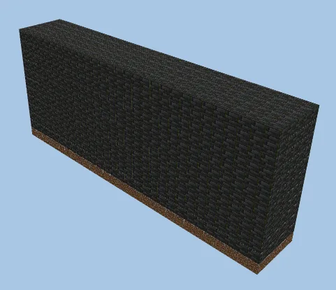 Efficient Thin Bamboo Farm Minecraft schematic