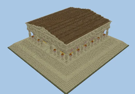 Egyptian Temple Trading Hall Minecraft schematic