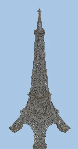 Eiffel Tower Structure Minecraft schematic