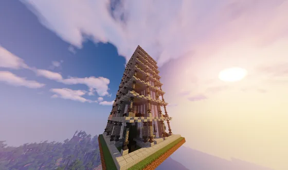Eight Story Hotel Minecraft schematic