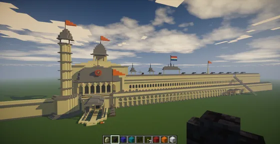 Ekling Sadan Royal Palace Structure Minecraft schematic