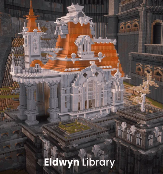 Eldwyn Library Structure Minecraft schematic