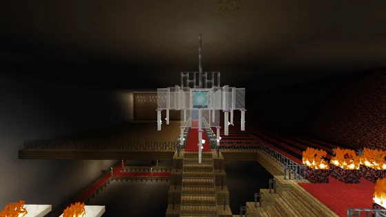 Elegant Hanging Light Fixture Minecraft schematic