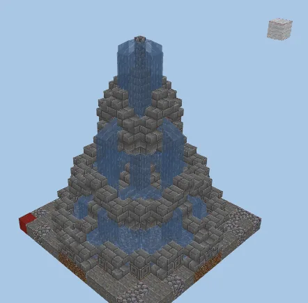 Elegant Medieval Fountain Minecraft schematic preview