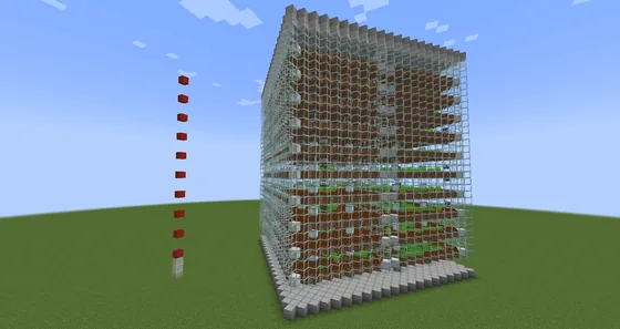 Eleven Story Automated Farm Minecraft schematic