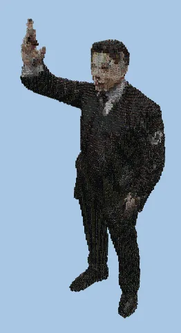 Elon Musk Trump Inauguration Statue Minecraft schematic