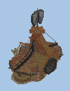 Elytra Shaped Minecraft Base Minecraft schematic