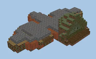 Embedded Mountain House Minecraft schematic