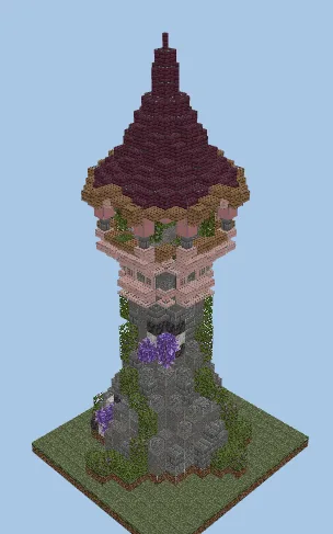 Enchanted Fantasy Tower Minecraft schematic