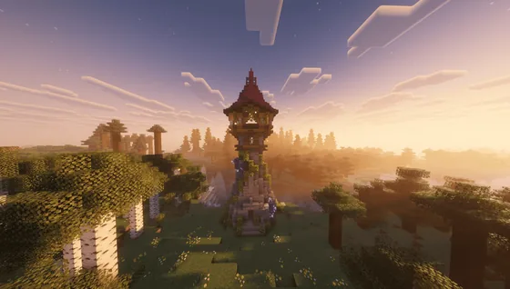 Enchanted Fantasy Tower Minecraft schematic