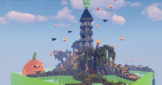 Magical Swamp Tower Minecraft schematic