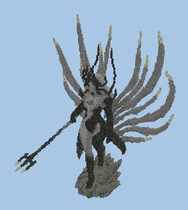 Enchanting Queen Sculpture Minecraft schematic preview