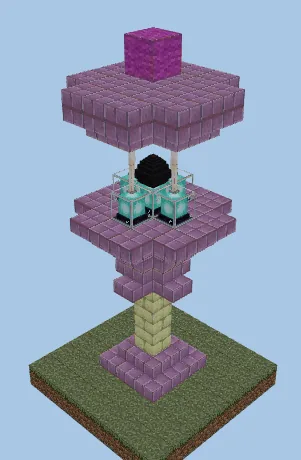 End Dragon Egg Light Feature Minecraft schematic preview
