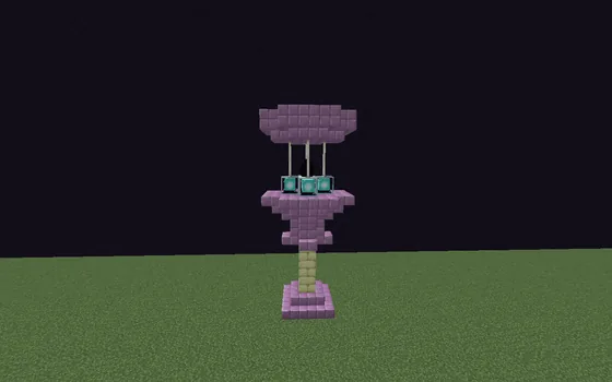 End Dragon Egg Light Feature Minecraft schematic