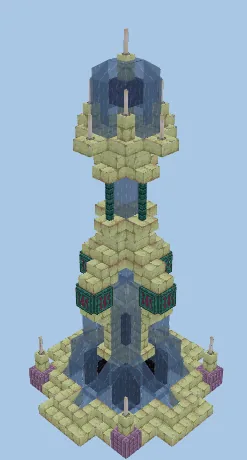 End Fountain Structure Minecraft schematic