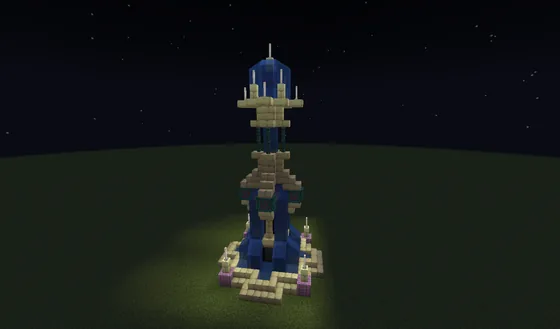 End Fountain Structure Minecraft schematic