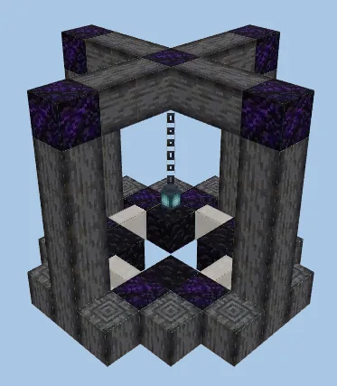 End Portal Design One Minecraft schematic preview