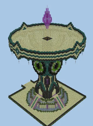 Enderman Farm with Custom End Portal Decoration Minecraft schematic preview