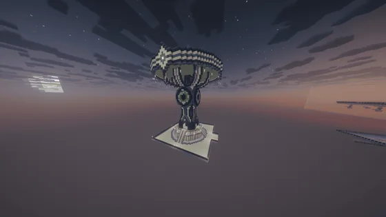 Enderman Farm with Custom End Portal Decoration Minecraft schematic