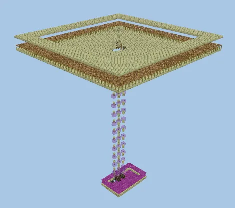 Enderman XP Farm for Survival Minecraft schematic