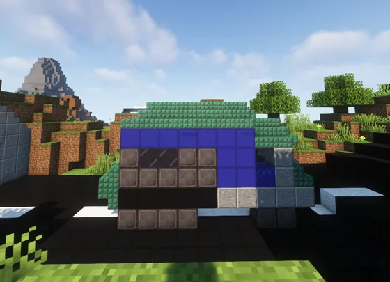 European Style Prison Bus Minecraft schematic