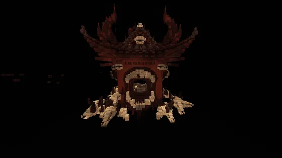 Evil Temple Concrete Duplicator Minecraft schematic