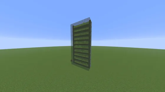 Expandable Vanilla Sugar Cane Farm Minecraft schematic
