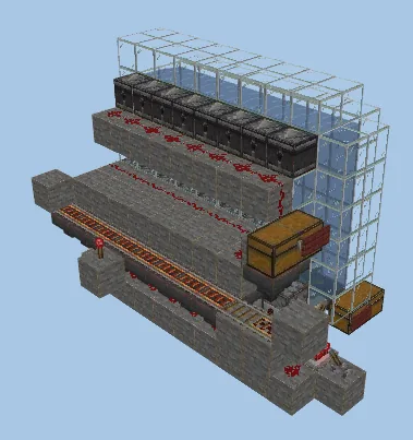 Expanded Kelp Farm Minecraft schematic
