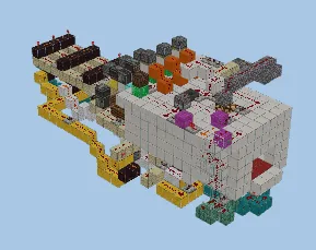 Extendable Slot Machine Minecraft schematic