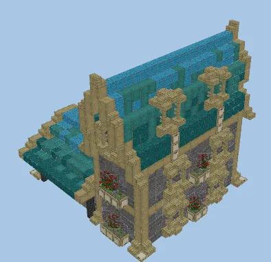 Fantasy Blacksmith Village Forge Minecraft schematic preview