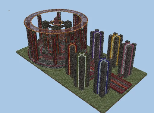 Fantasy Dark Base Minecraft schematic