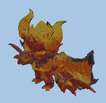 Fantasy Demon Mortis Creature Minecraft schematic