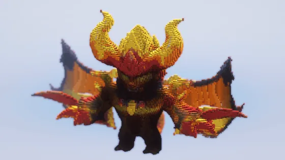 Fantasy Demon Mortis Creature Minecraft schematic