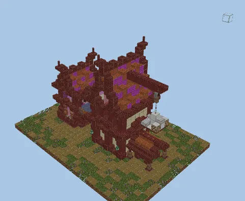 Fantasy Iron Farm Structure Minecraft schematic preview