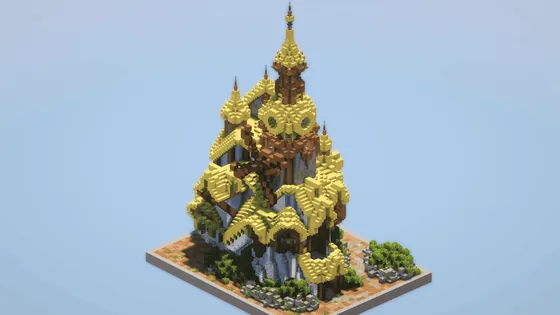 Fantasy Mansion Build Minecraft schematic
