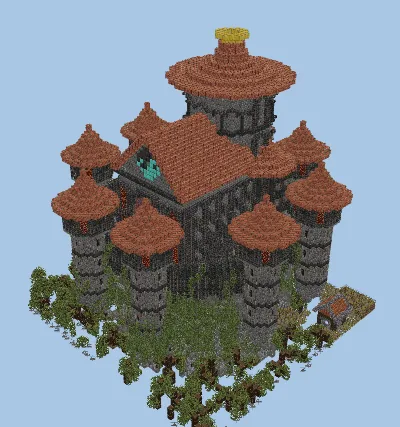 Fantasy Medieval Castle Build Minecraft schematic preview