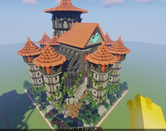 Fantasy Medieval Castle Build Minecraft schematic